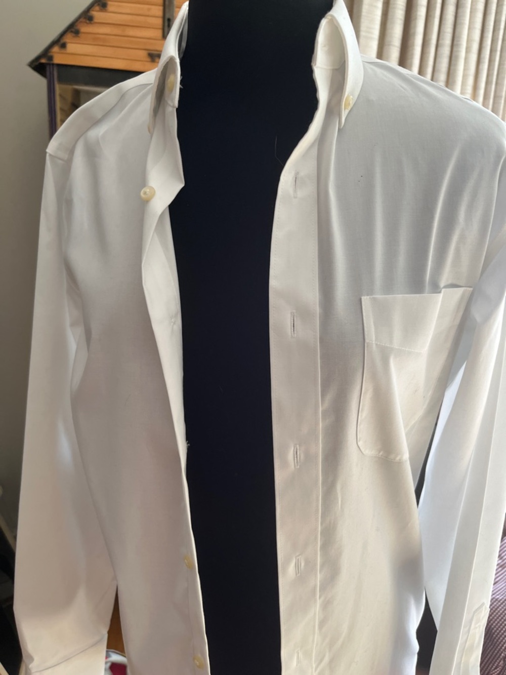 J. Crew White Button-Down Shirt